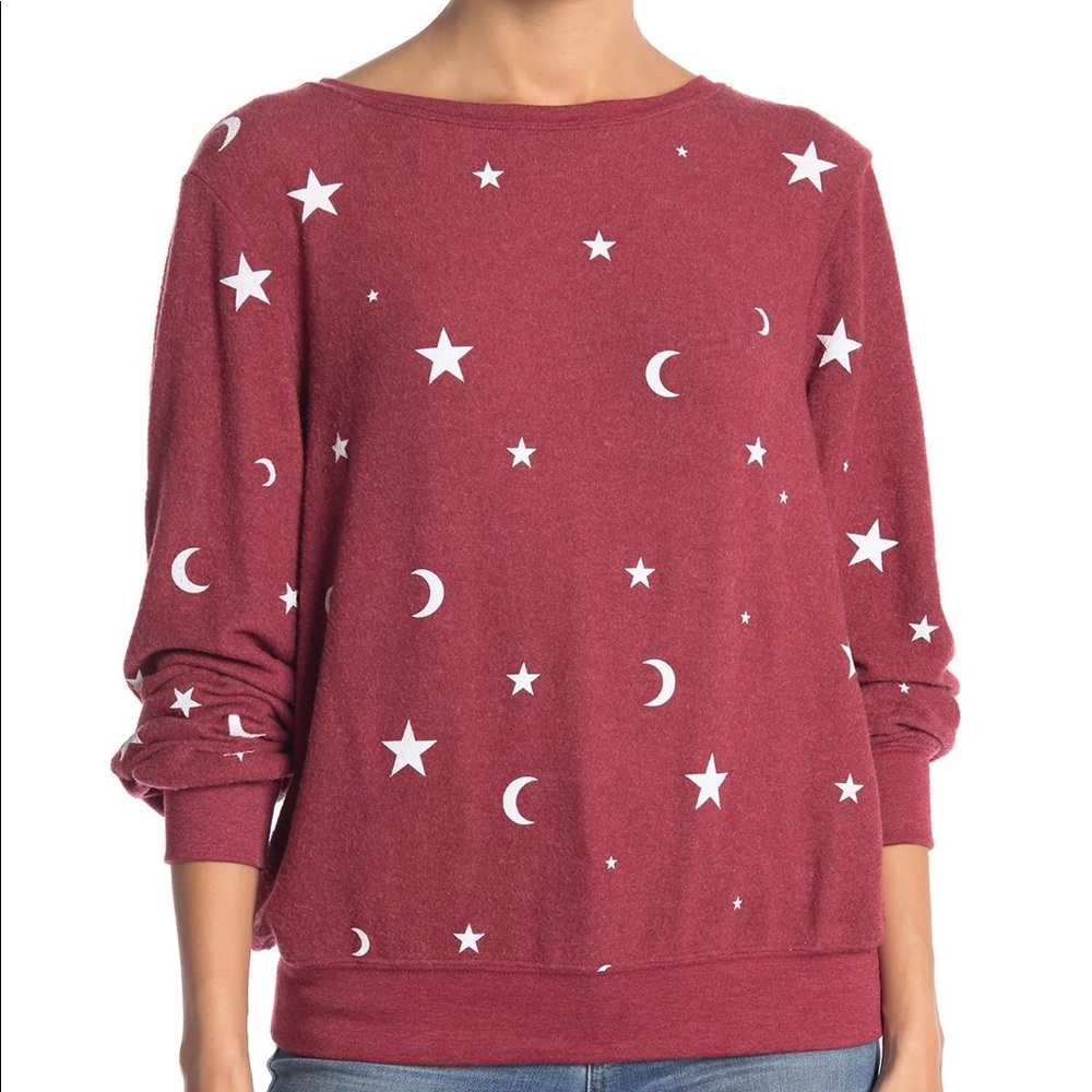 WILDFOX Couture Moon & Stars Pullover